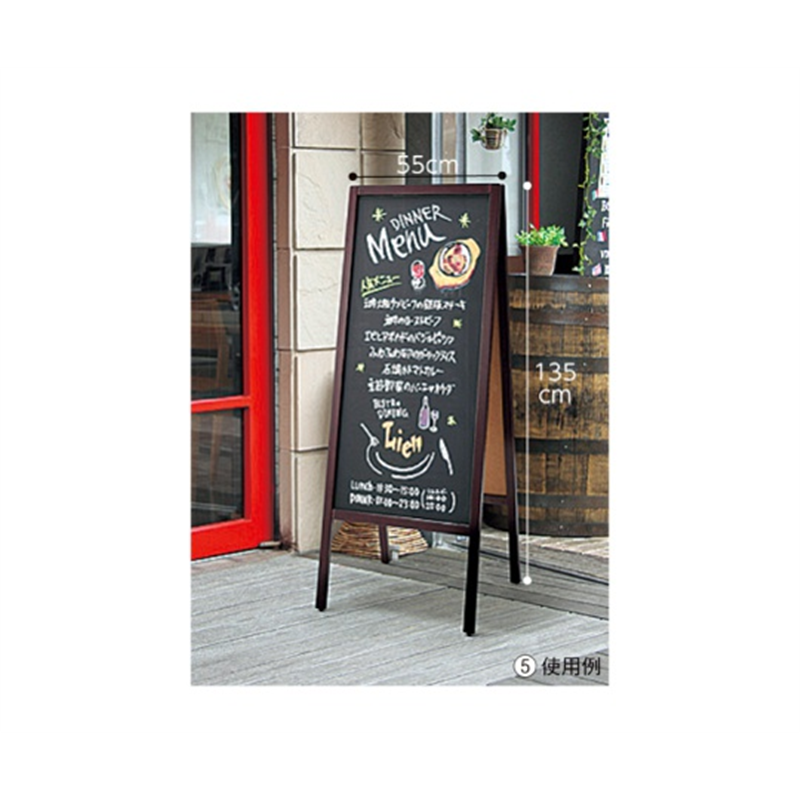 アズワン A面ボード(両面仕様)ハイタイプ ブラウン 61-820-21-1 1台（ご注文単位1台）【直送品】