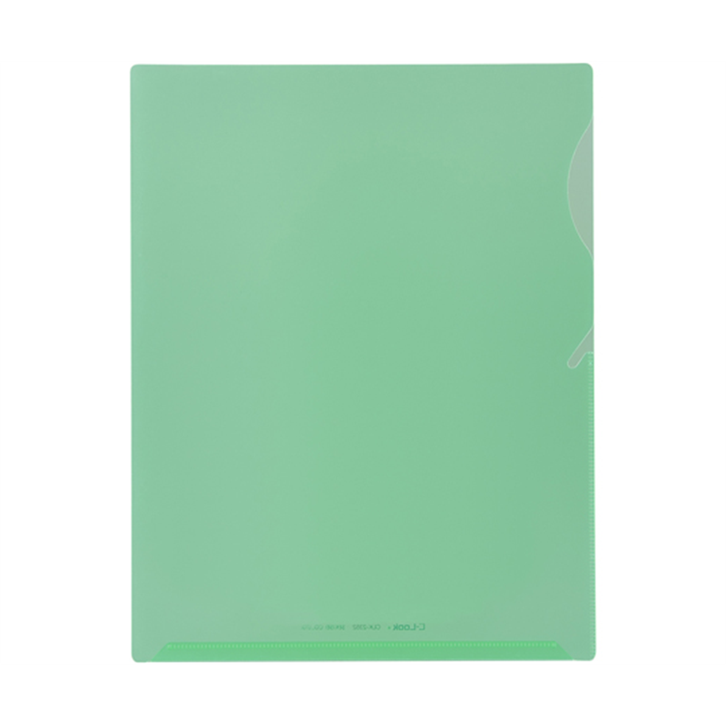 セキセイ ワイドフォルダー グリーン CLK-2352-30 1枚(ご注文単位1枚)【直送品】