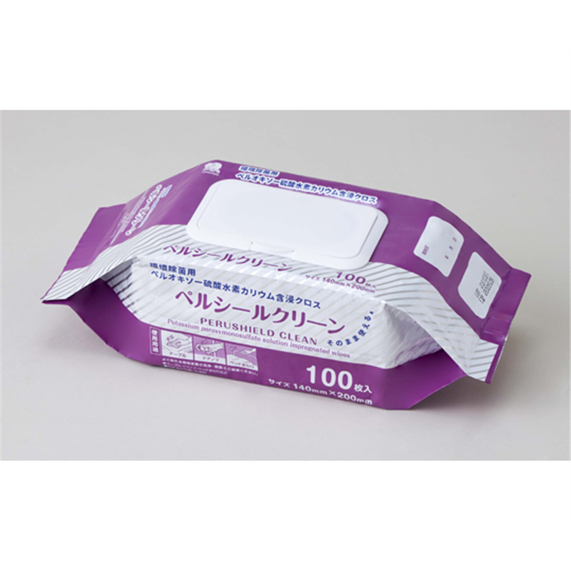 ハクゾウメディカル 環境除菌用ぺルシールクリーン140×200mm 100枚入 2600280 1袋（ご注文単位1袋）【直送品】