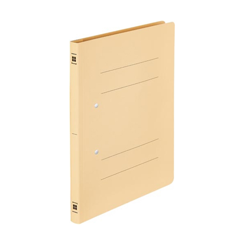 カウネット 書類が抜き取りやすいフラットファイル イエロー 4270-2115 1冊(ご注文単位1冊)【直送品】