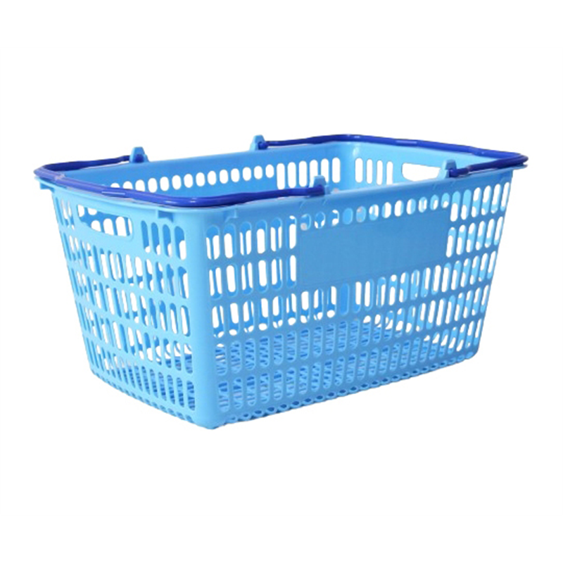 大和産業 買い物かご ブルー把手 ロイヤルブルー 5個入 SL-20 1セット（ご注文単位1セット）【直送品】
