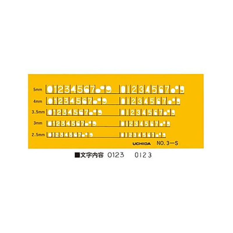 エスコ 140x60x0.6mm 数字定規 EA736MA-32 1枚(ご注文単位1枚)【直送品】