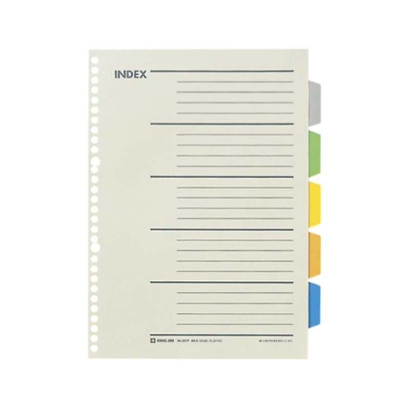 キングジム カラーインデックス 907P 1組(ご注文単位1組)【直送品】