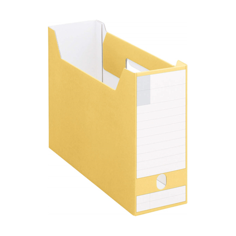 ライオン事務器 ボックスファイル BF-432D(Y) 1冊(ご注文単位1冊)【直送品】