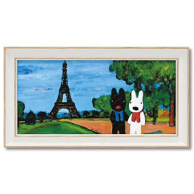 ユーパワー リサとガスパール アートフレーム｢エッフェル塔(ワイドSサイズ)｣ GL-03554 1個（ご注文単位1個）【直送品】