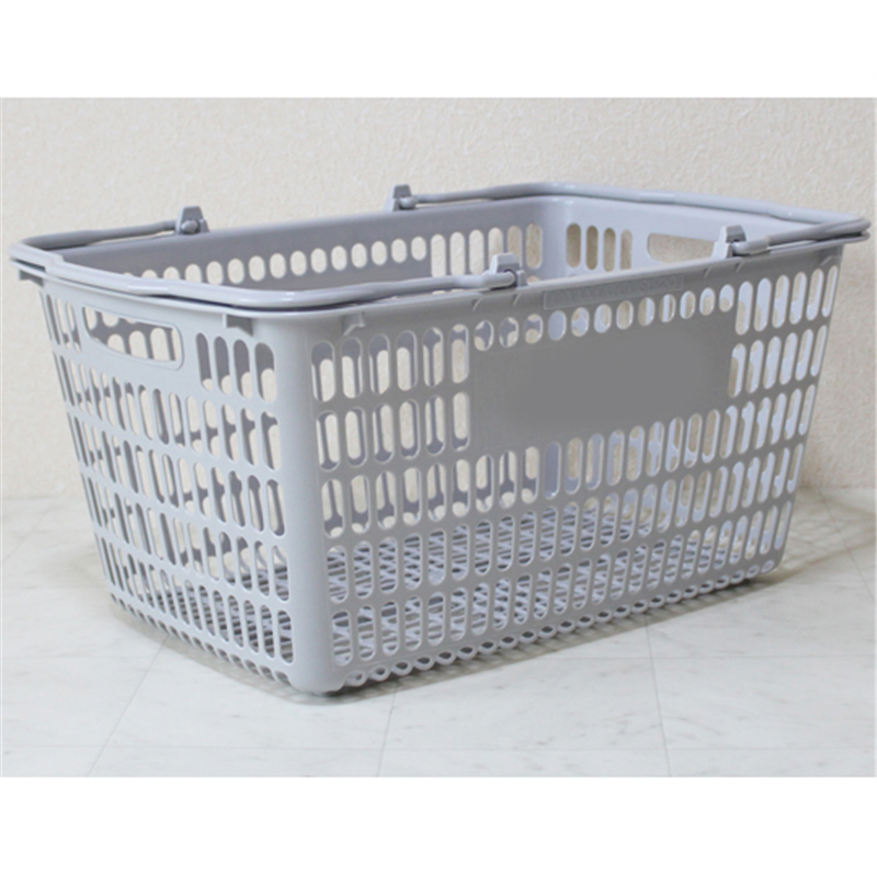 大和産業 買い物かご ライトグレー 5個入 SL-20 1セット（ご注文単位1セット）【直送品】