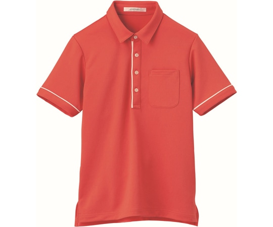 カーシーカシマ HEARTGREEN 半袖ポロシャツ コーラルピンク L HSP003 1枚（ご注文単位1枚）【直送品】