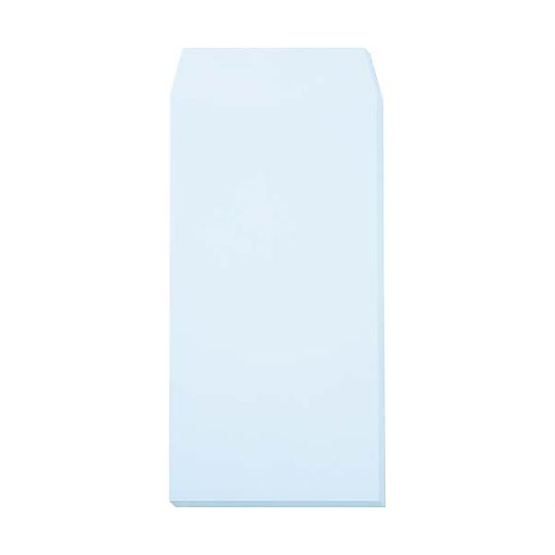 キングコーポレーション ソフトカラー封筒 長3 〒枠無 ブルー 100枚入 N3S80BYN 1パック(ご注文単位1パック)【直送品】