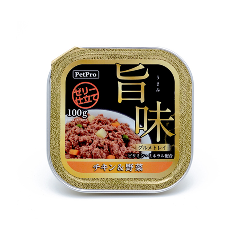 ペットプロジャパン ペットプロ 旨味グルメトレイ チキン&野菜 100g  1個（ご注文単位1個）【直送品】
