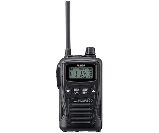 アルインコ 特定小電力トランシーバー 本体・ブラック DJ-PB20BA 1台(ご注文単位1台)【直送品】