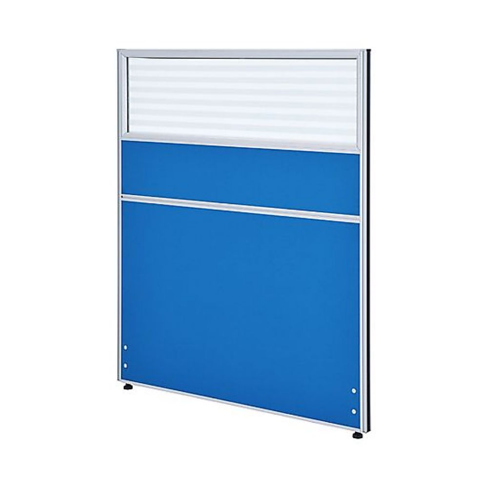 カグクロ ガラス型パーテーション ブルー H1200×W1000mm PNG1012-BL 1台(ご注文単位1台)【直送品】