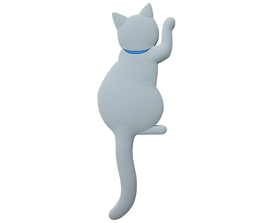 東洋ケース マグネット式 猫型フック Cat tail グレー MH-CAT-03 1個(ご注文単位1個)【直送品】