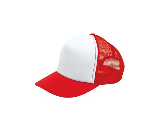 LIFEMAX アメリカンキャップ レッド/ホワイト フリー MC6615-13 1個（ご注文単位1個）【直送品】