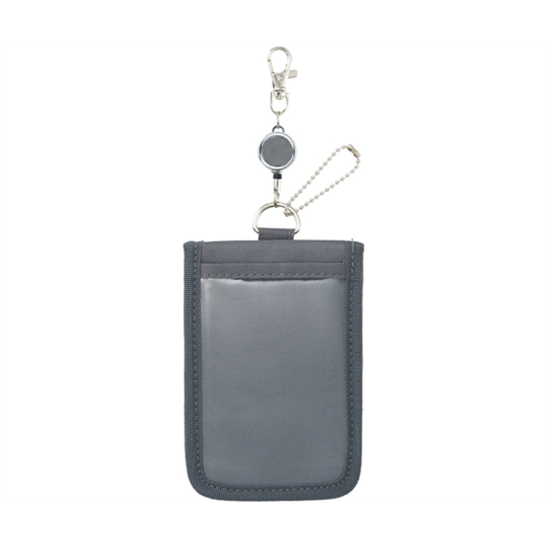 LIHITLAB myfa カードスタンドケース チャコールブラック A3300-24 1個(ご注文単位1個)【直送品】