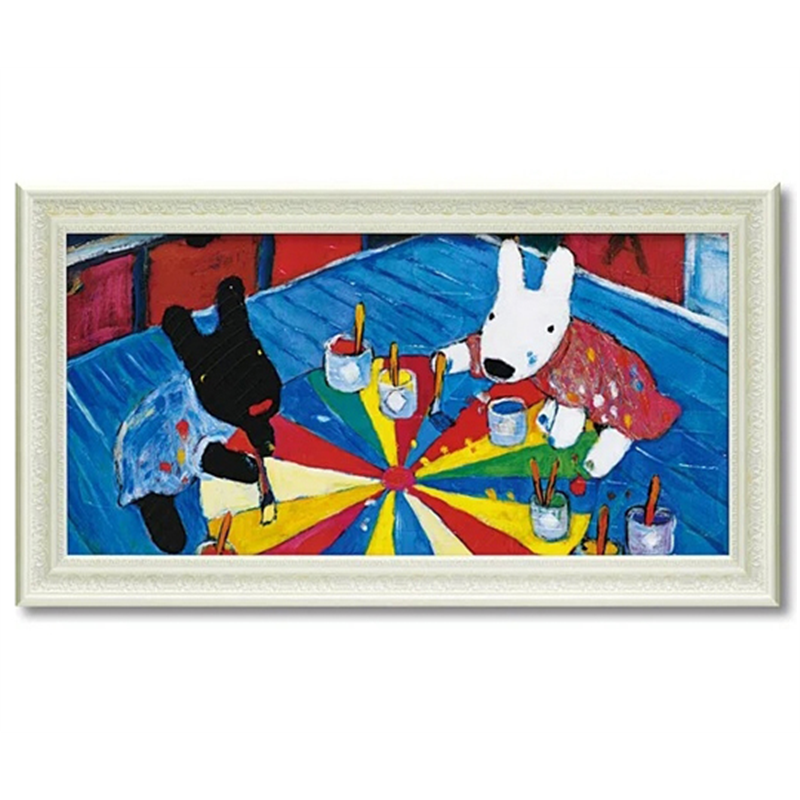 ユーパワー リサとガスパール ミュージアムフレーム｢ペインティング(Lワイド)｣ GL-10058 1個（ご注文単位1個）【直送品】