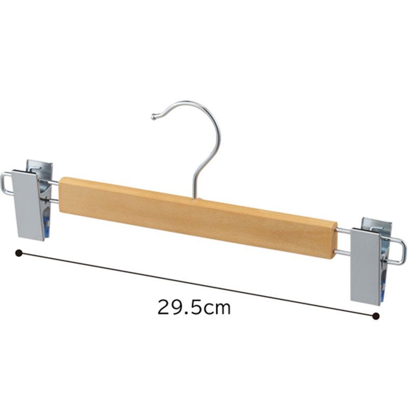 アズワン 木製ハンガー ボトム用 外型クリップ付き ナチュラル 100本 61-806-28-3 1セット（ご注文単位1セット）【直送品】