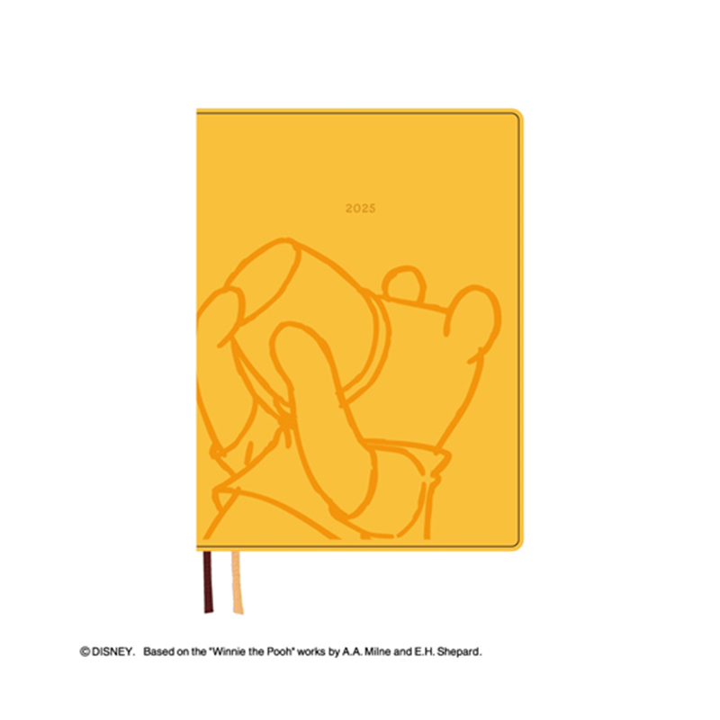 ダイゴー 2025 ディズニー B6ウィークリー プー YE E6209(2025) 1冊(ご注文単位1冊)【直送品】