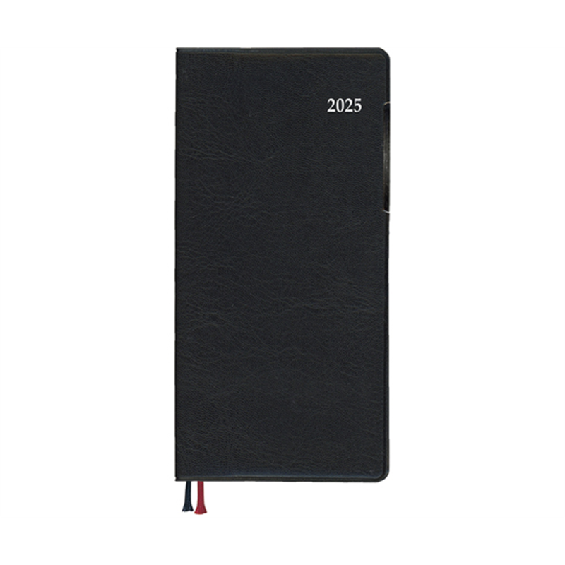 ダイゴー 2025 アポイント 1W+横罫 ブラック 手帳 E8442(2025) 1冊(ご注文単位1冊)【直送品】