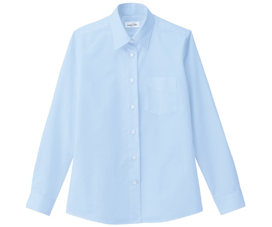 ボンマックス レディスレギュラーカラー長袖ブラウス サックス 13G FB4035L 1枚（ご注文単位1枚）【直送品】