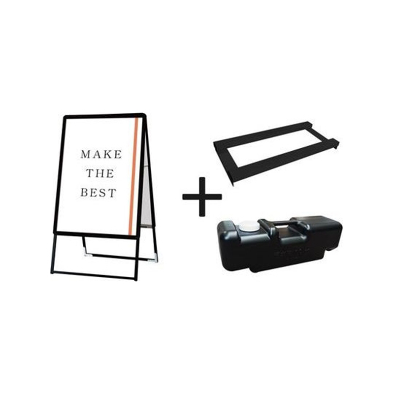 常磐精工 ポスターグリップスタンド看板 屋外用 A1両面ブラック ウエイトアーム・水タンクセット PGSK-A1RB-G-3SET 1個（ご注文単位1個）【直送品】