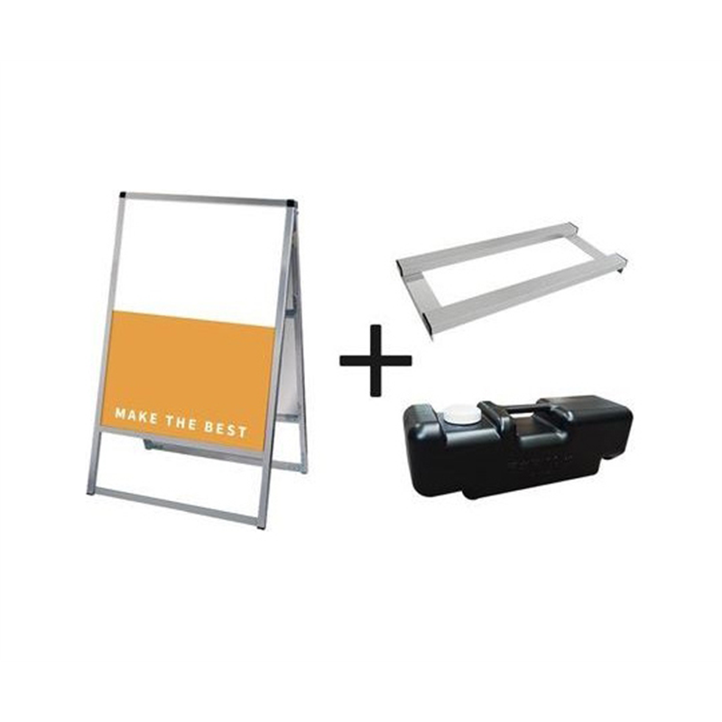 常磐精工 バリウススタンド看板 アルミ複合板 600×900両面 ウエイトアーム・水タンクセット VASKAP-600X900R-3SET 1個(ご注文単位1個)【直送品】