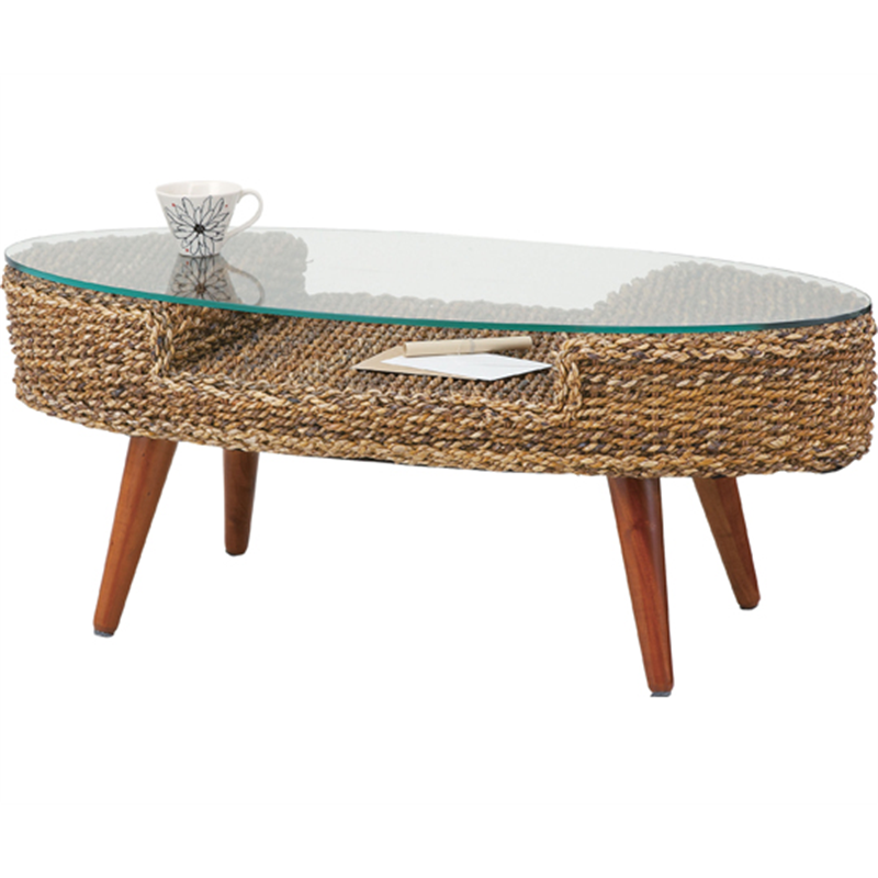 東谷 クラール オーバルテーブル ブラウン NRT-415 1個（ご注文単位1個）【直送品】