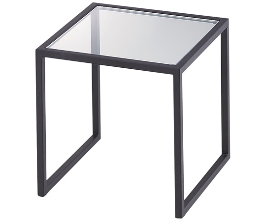 アズワン スチール脚コの字ディスプレイ ブラック 20cm角 61-810-27-1 1個（ご注文単位1個）【直送品】