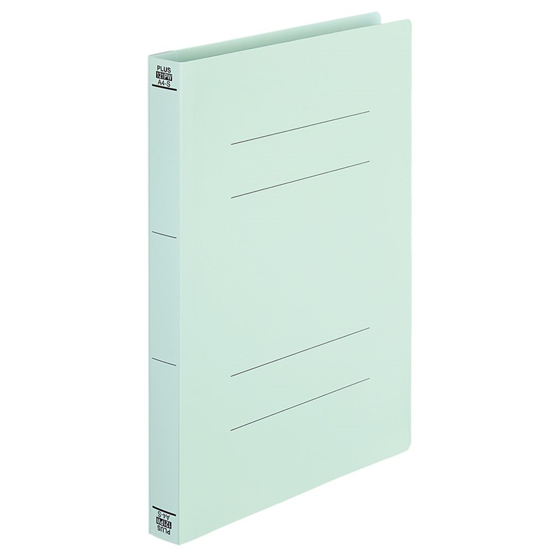 プラス PPフラットファイル A4S 厚綴 ブルー 1冊 No.121PW 1冊(ご注文単位1冊)【直送品】