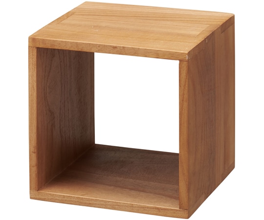 アズワン 木製ディスプレイボックス ブラウン 20cm角 61-806-54-1 1個（ご注文単位1個）【直送品】