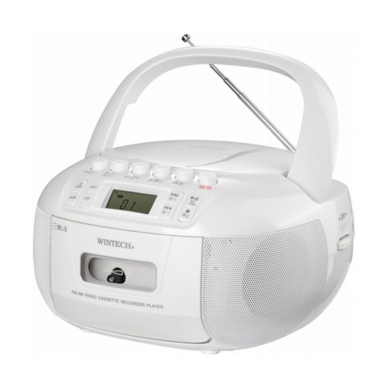WINTECH CDラジカセ CDR-YS1 1個（ご注文単位1個）【直送品】