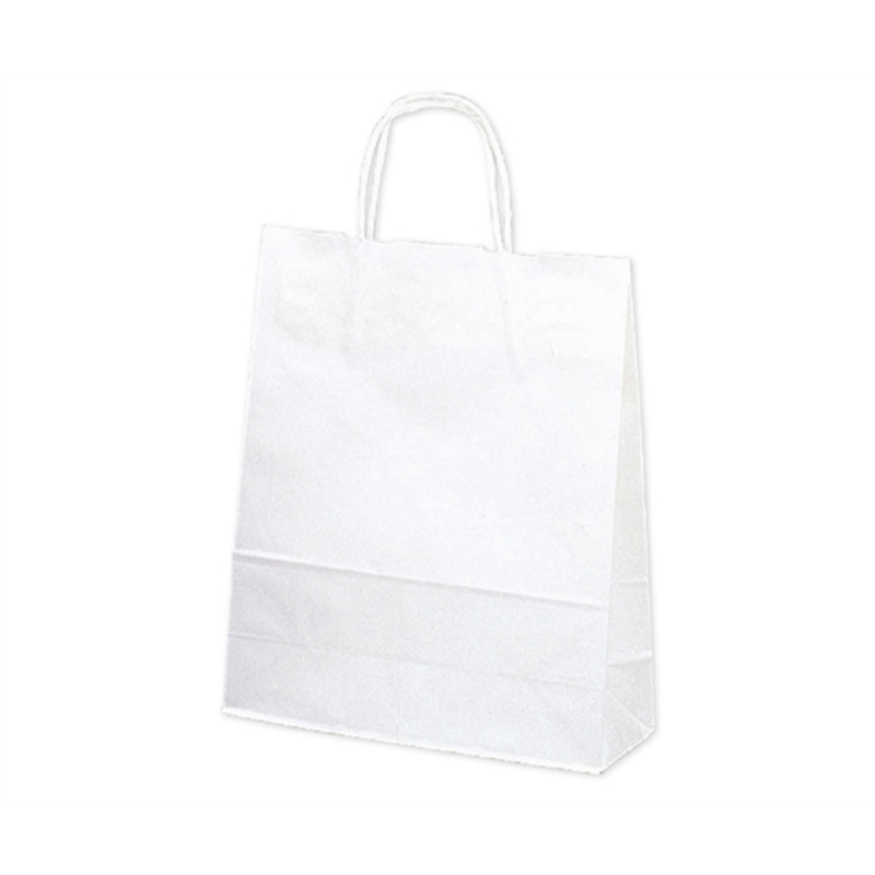 ササガワ 手提げ袋 白無地 260×100×310mm 10枚入 50-6100 1包（ご注文単位1包）【直送品】