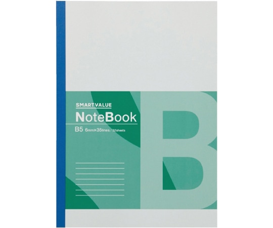 ジョインテックス 再生紙ノート セミB5 無線とじ B罫6mm P066J 1冊(ご注文単位1冊)【直送品】