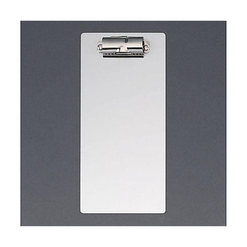 エスコ 100x220mm/伝票サイズ クリップボード(アルミ製) EA762DA-5 1枚(ご注文単位1枚)【直送品】