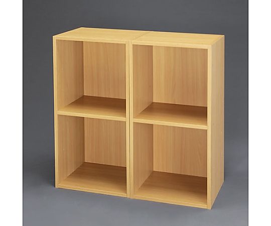 エスコ 370x300x740mm 木製収納棚(連結式/2個) EA954EF-2 1セット(ご注文単位1セット)【直送品】