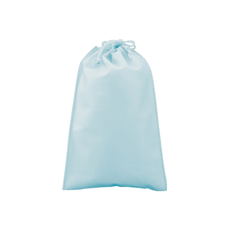 三和 不織布巾着 (小)ライトブルー 1ケース(2000枚入) SW1726014-4 1ケース（ご注文単位1ケース）【直送品】