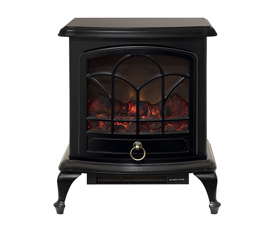 山善(YAMAZEN) 暖炉型 電気ファンヒーター ブラック YDH-M10(B) 1台(ご注文単位1台)【直送品】