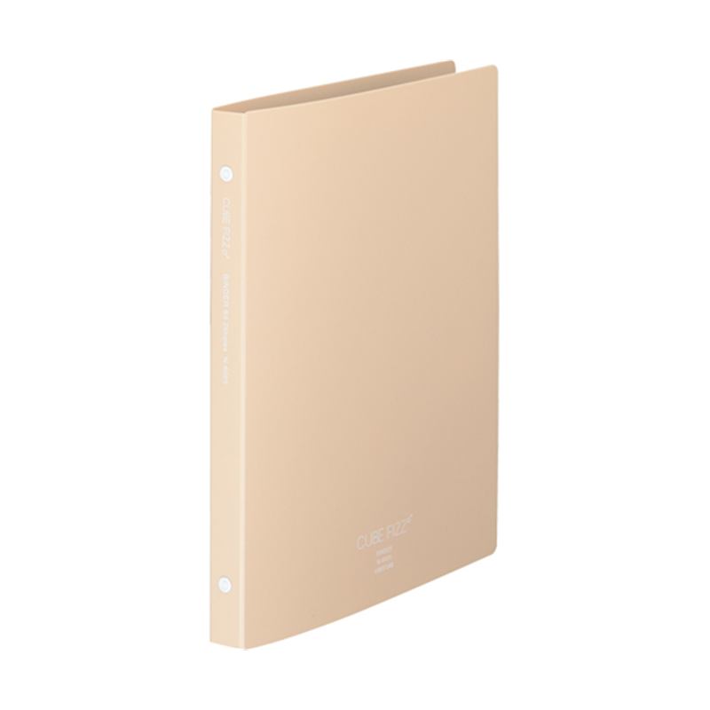 LIHITLAB CUBE FIZZ バインダー B5S型26穴 ベージュ N6025-16 1冊(ご注文単位1冊)【直送品】