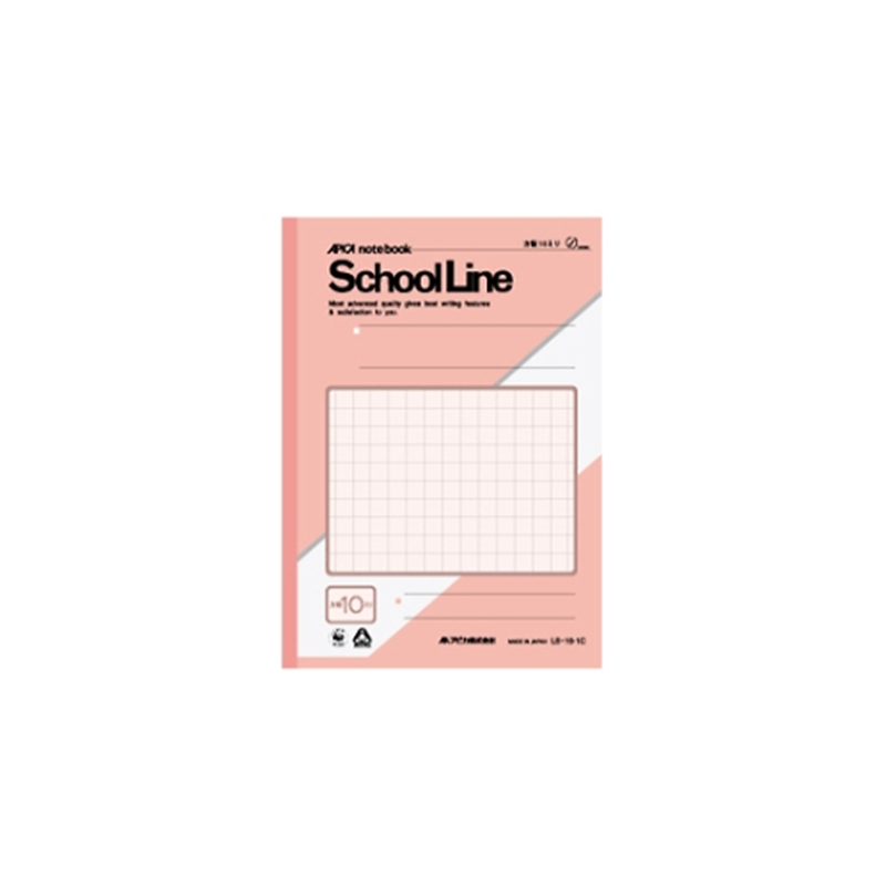 アピカ スクールライン セミB5 10mm方眼 桜 LS10-1C 1冊(ご注文単位1冊)【直送品】