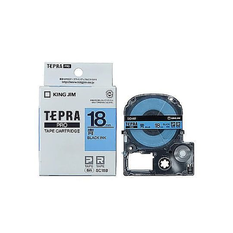 キングジム 18mm テープカセット(青) EA761DK-183 1個(ご注文単位1個)【直送品】