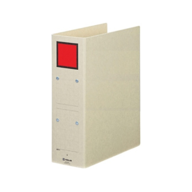 キングジム 保存ファイル A4縦 80mmとじ スクエア色:赤 4378 1冊(ご注文単位1冊)【直送品】