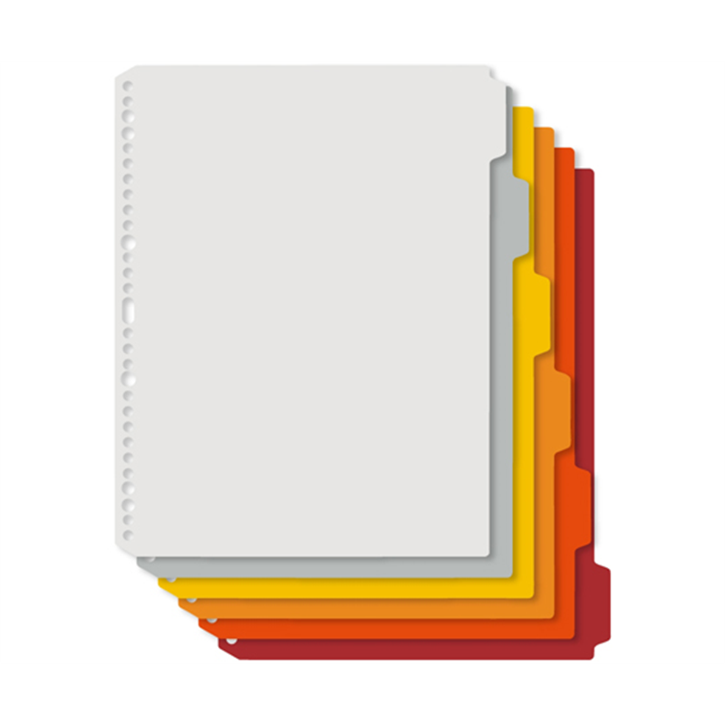 プラス デジャヴカラーズ インデックスシート A4-S ウォームトーンライン 6山×1組入 FL-102IX 1パック(ご注文単位1パック)【直送品】