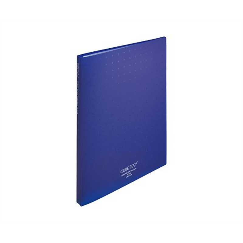 LIHITLAB CUBE FIZZクリヤーブック(ポケット交換タイプ) ポケット15枚 ネイビー N7015-11 1冊(ご注文単位1冊)【直送品】