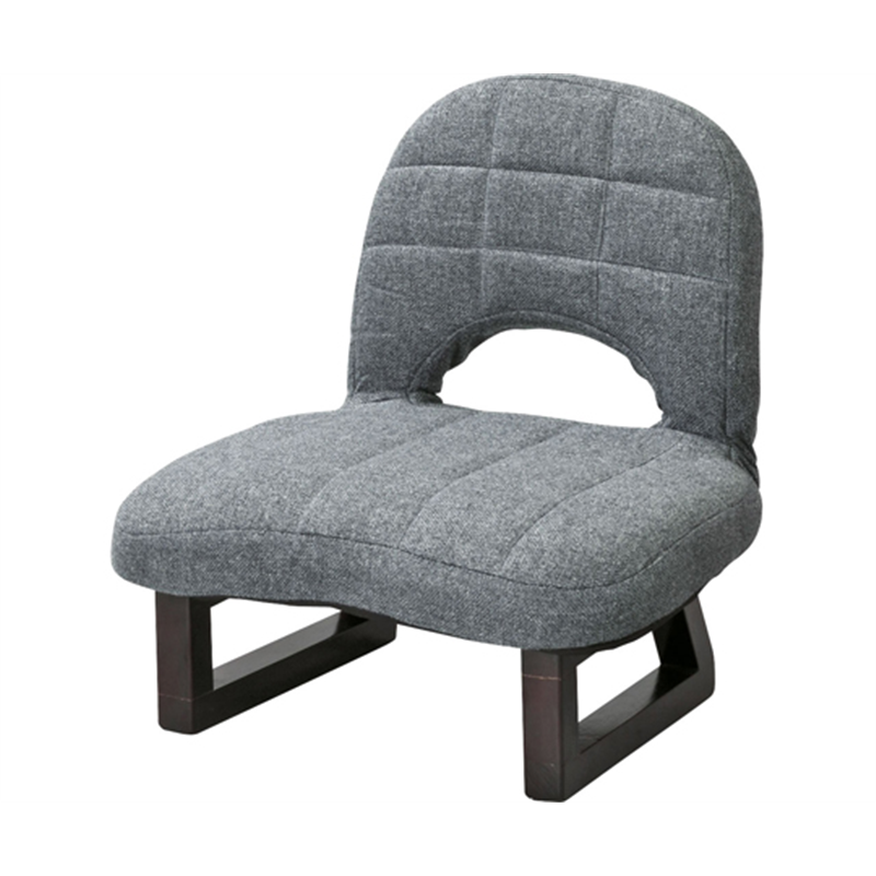 東谷 背もたれ付正座椅子 グレー LSS-23GY 1個（ご注文単位1個）【直送品】