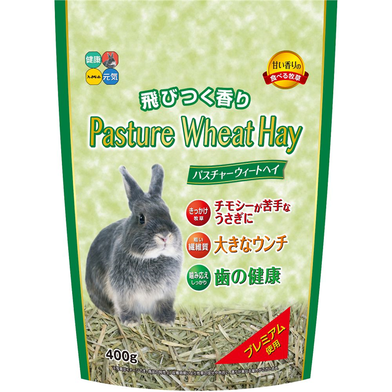 ハイペット パスチャーウィートヘイ 400g  1袋（ご注文単位1袋）【直送品】