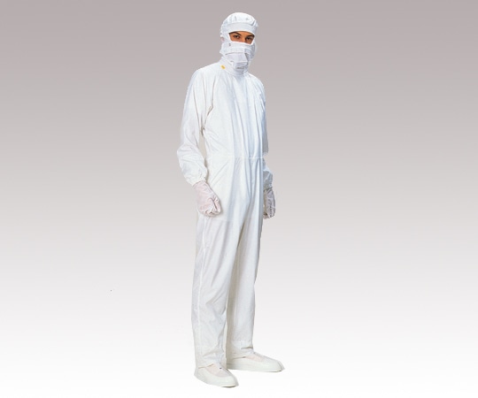 東洋リントフリー クリーンルーム用ツナギ服 白 L FA110C-01 L 1着 (ご注文単位1着)【直送品】