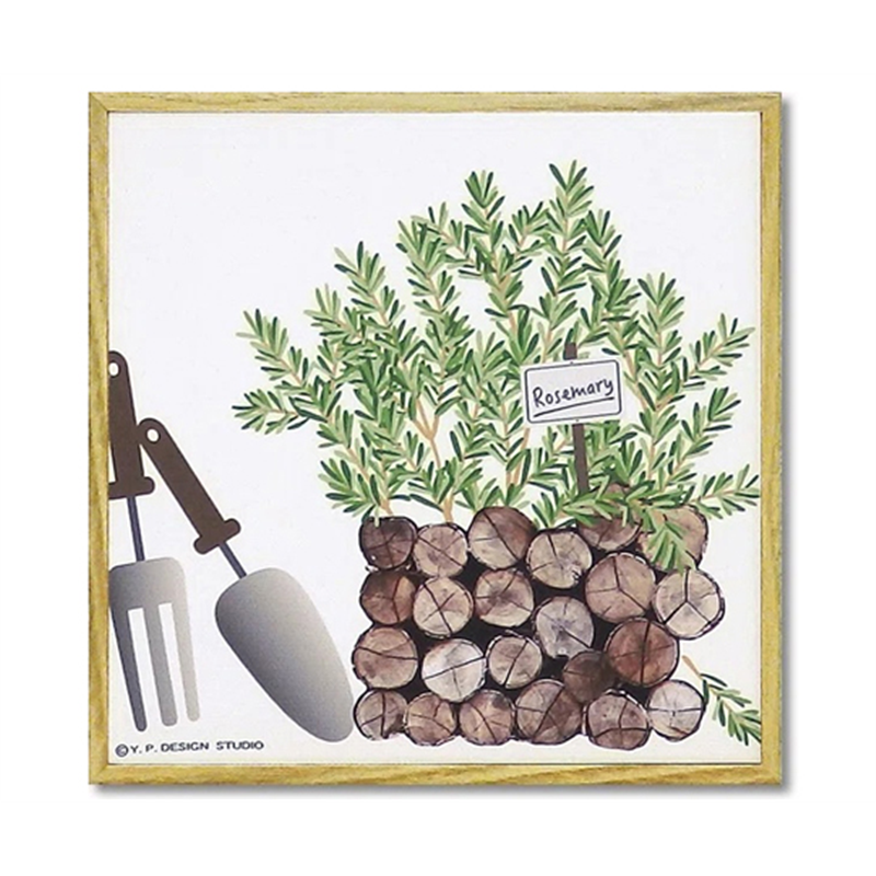 ユーパワー モダン キャンバスアート ハーブ コレクション｢ローズマリー(Sサイズ)｣ YP-02023 1個（ご注文単位1個）【直送品】