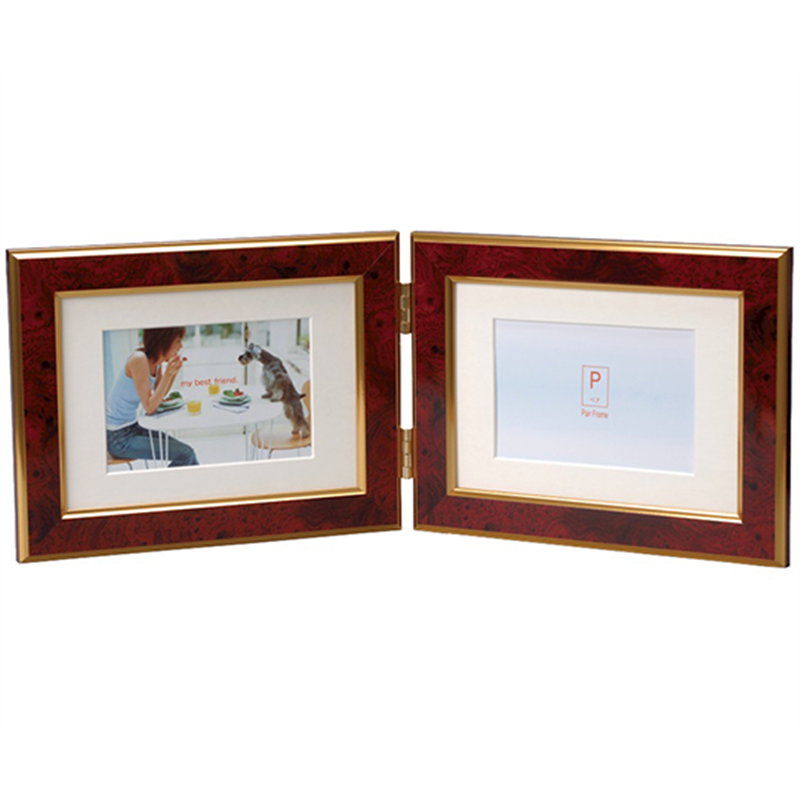 万丈 ペアフレーム 2LW クラシック ヨコ ワイン PF-2LWY-CW 1個(ご注文単位1個)【直送品】