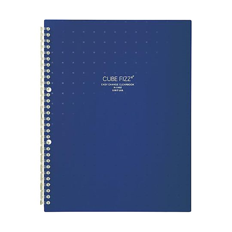 LIHITLAB イージーチェンジ・クリヤーブック ネイビー N6482-11 1冊(ご注文単位1冊)【直送品】