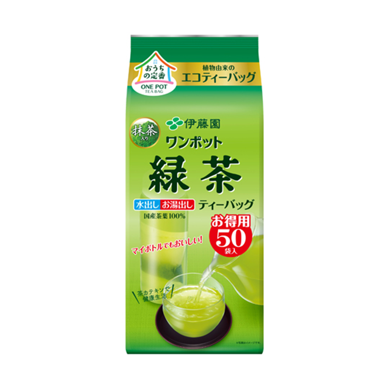 伊藤園 ワンポットエコティーバッグ 抹茶入り緑茶 1ケース(50パック×10袋入)  1ケース※軽（ご注文単位1ケース）【直送品】