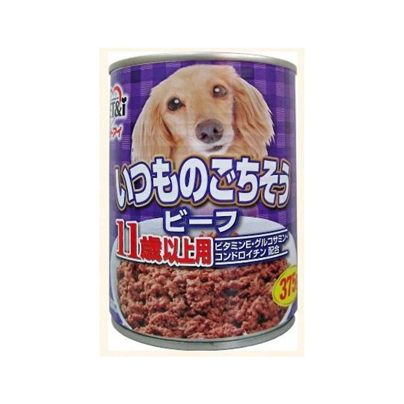 ペットアイ いつものごちそう ビーフ 11歳以上用 375g  1個（ご注文単位1個）【直送品】